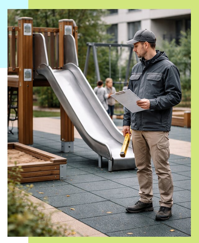 Сертификация детских площадок в Кронштадте от 26085 р. | Алешин-Крн