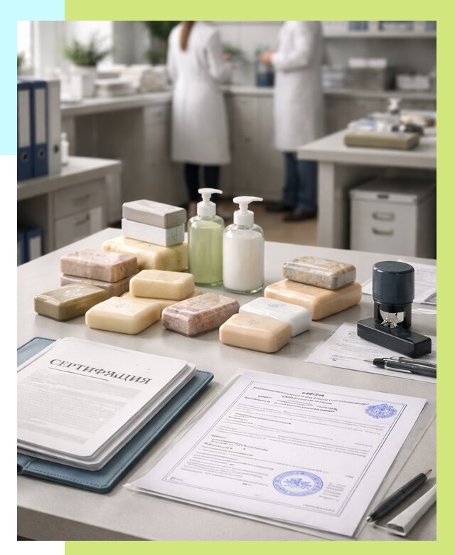 Сертификация мыла и сертификат на мыло в Кронштадте от 12521 | Алешин-Крн