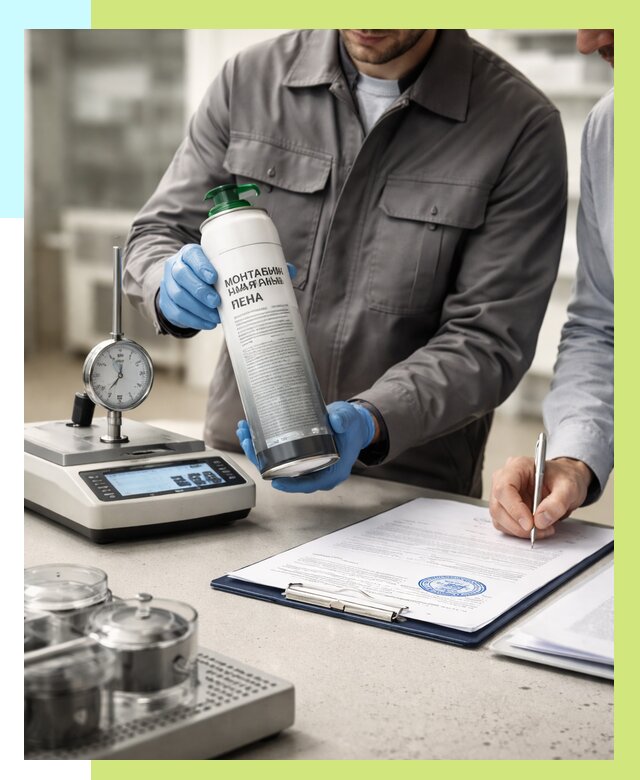 Сертификация монтажной пены в Кронштадте от 15651 р. | Алешин-Крн