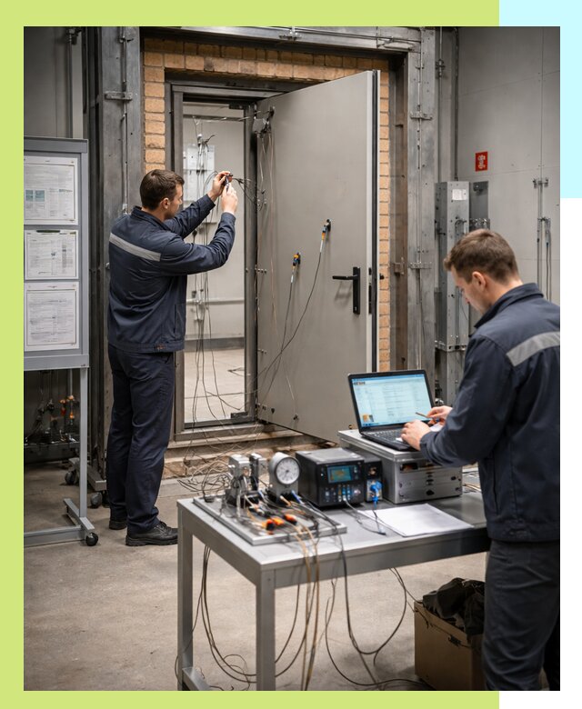 Сертификация противопожарных дверей в Кронштадте по ГОСТ и ТР