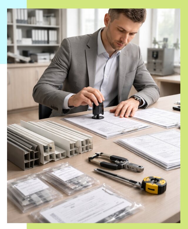 Сертификация ПВХ продукции в Кронштадте от 8869 р., Алешин-Крн