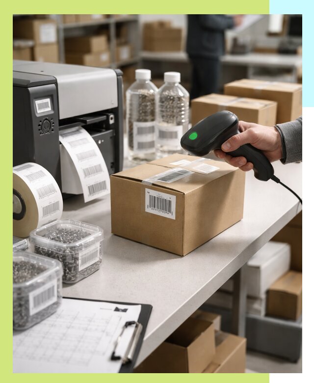 Штрихкодирование продукции и маркировка для продажи в Кронштадте