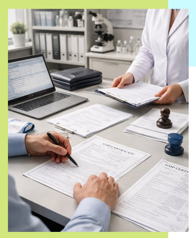 Оформление сертификата GMP в Кронштадте для фармпроизводства