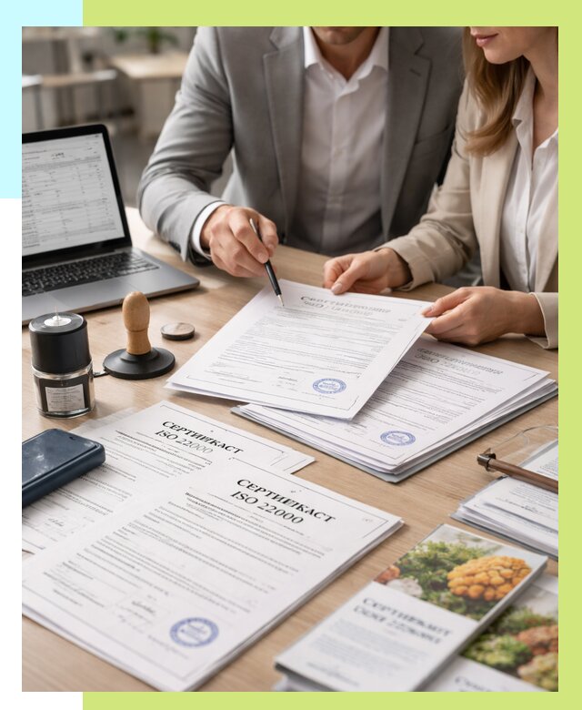 Сертификат ISO 22000 в Кронштадте от 41736 р. под ключ | Алешин-Крн