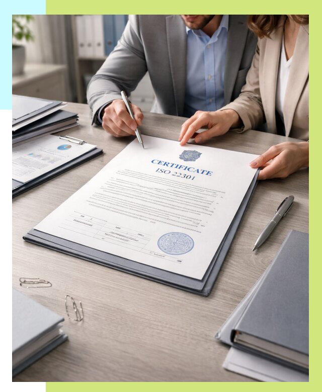 Сертификат ISO 22301 в Кронштадте от 46953 р. | Алешин-Крн срочно