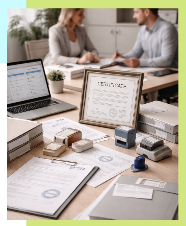 Сертификация компании в Кронштадте от 46953 р. | Алешин-Крн — заказ